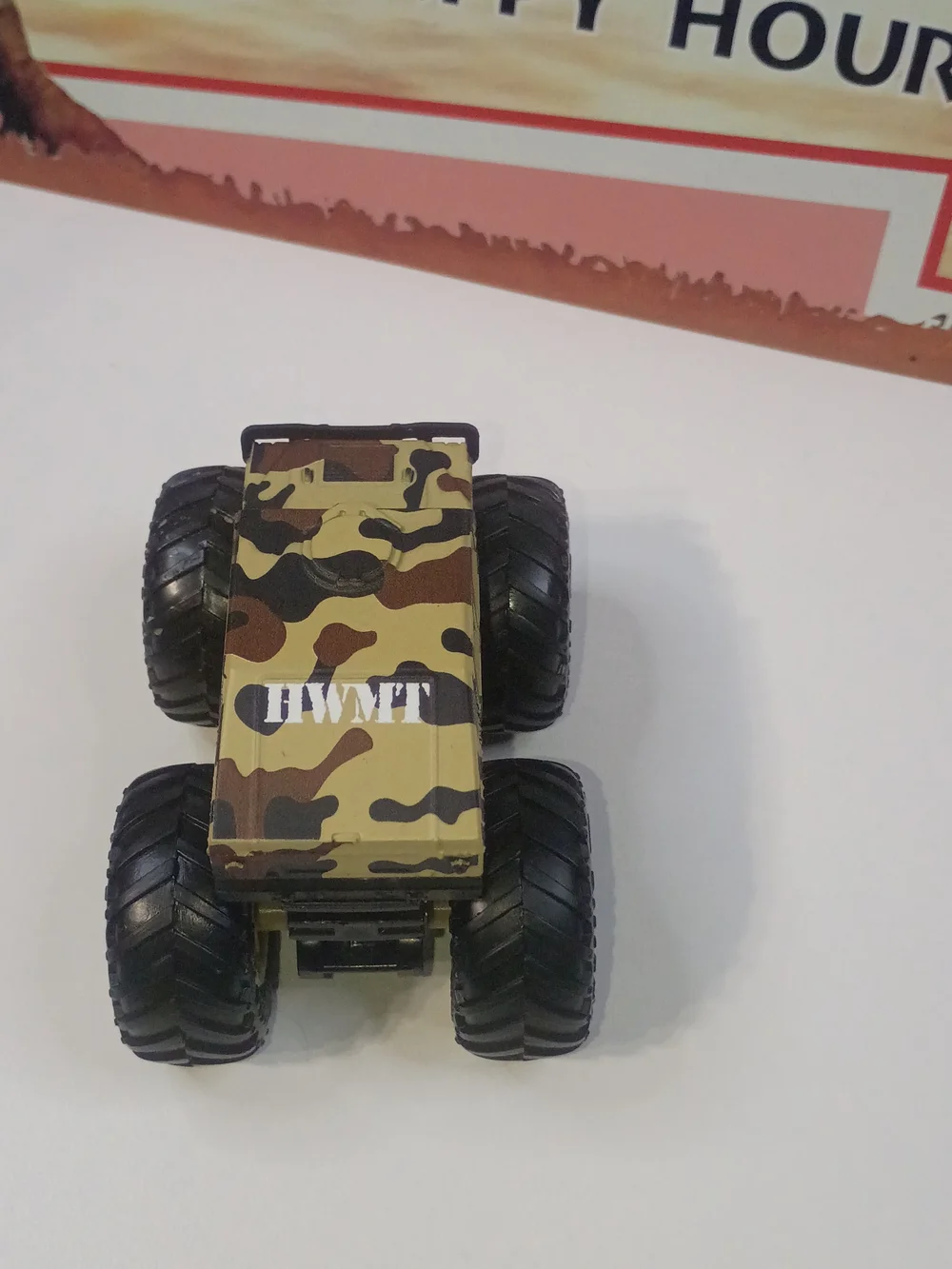 Hot Wheels Monster Jam Hummer HWMT Camo Truck 1/64 Scale Diecast